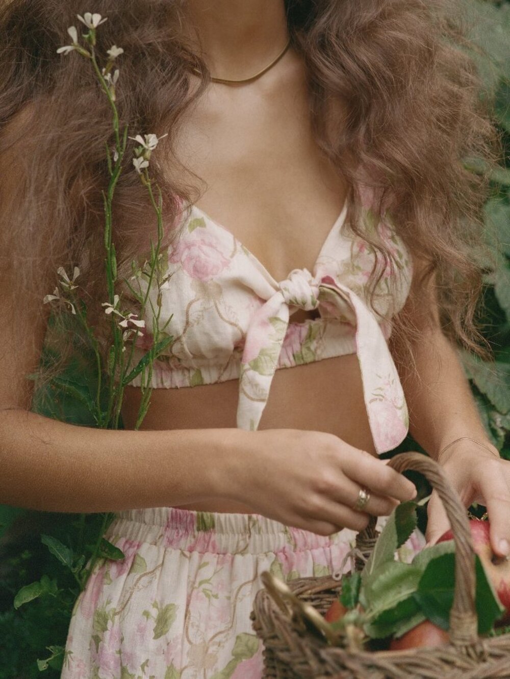Spell Rose Garden Crop Top, NWT, Large